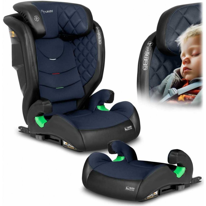 Turvaistuin Nukido Louis musta-tummansininen 15-36 kg ISOFIX – 5