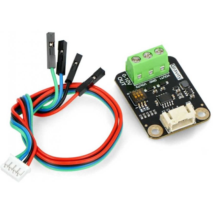 Gravity - 2-kanavainen I2C DAC-moduuli 0-10V - DFRobot DFR0971 – 4