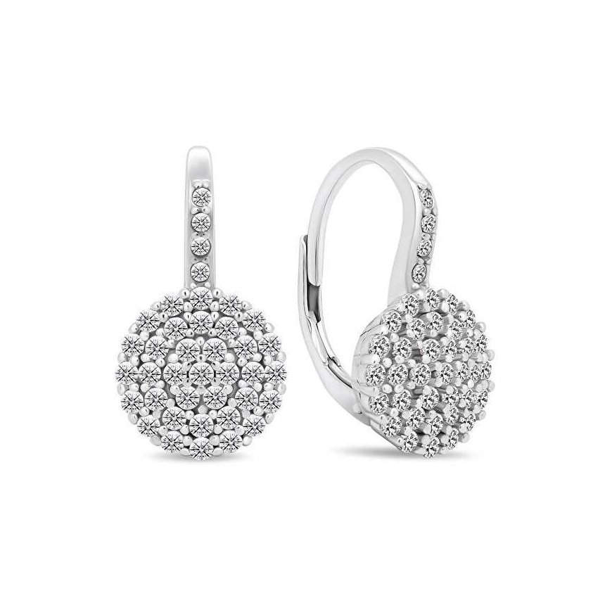Brilio Silver Brilio Silver Charming silver earrings with clear zircons EA379W
