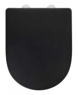 WENKO 24989100 WC-poti kaas Kõva prill-laud Duroplast Must