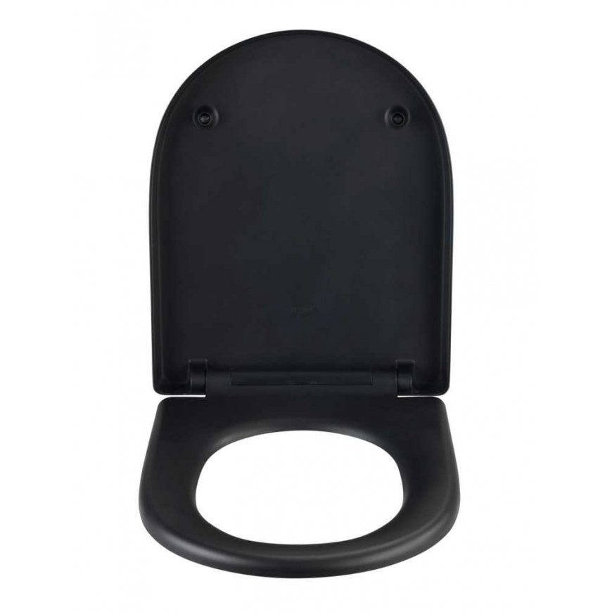 WENKO 24989100 WC-istuin Kova wc-istuin Duroplast musta – 2