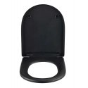 WENKO 24989100 WC-istuin Kova wc-istuin Duroplast musta WENKO 24989100 WC-istuin Kova wc-istuin Duroplast musta