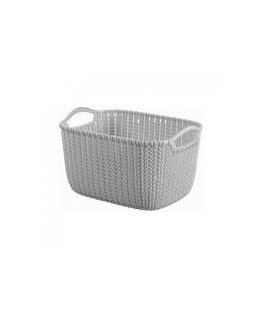 Basket Knit XS rectangle 3L 25x18x14cm light purple