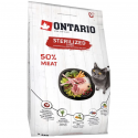 Dry cat food - Ontario Cat Sterilised Lamb, 2 kg