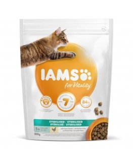 Dry food for cats - IAMS CAT ADULT STERILIZED CHICKEN, 800 gr