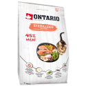 Dry cat food : Ontario Cat Sterilised Salmon, 2 kg