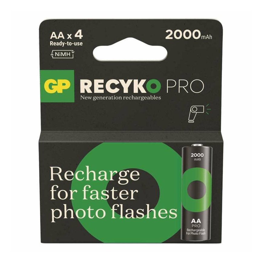 GP Batteries ReCyko Pro B2629 įkraunama baterija Nikelio-metalo hidridas (NiMH) 2000 mAh 1,2 V – 2