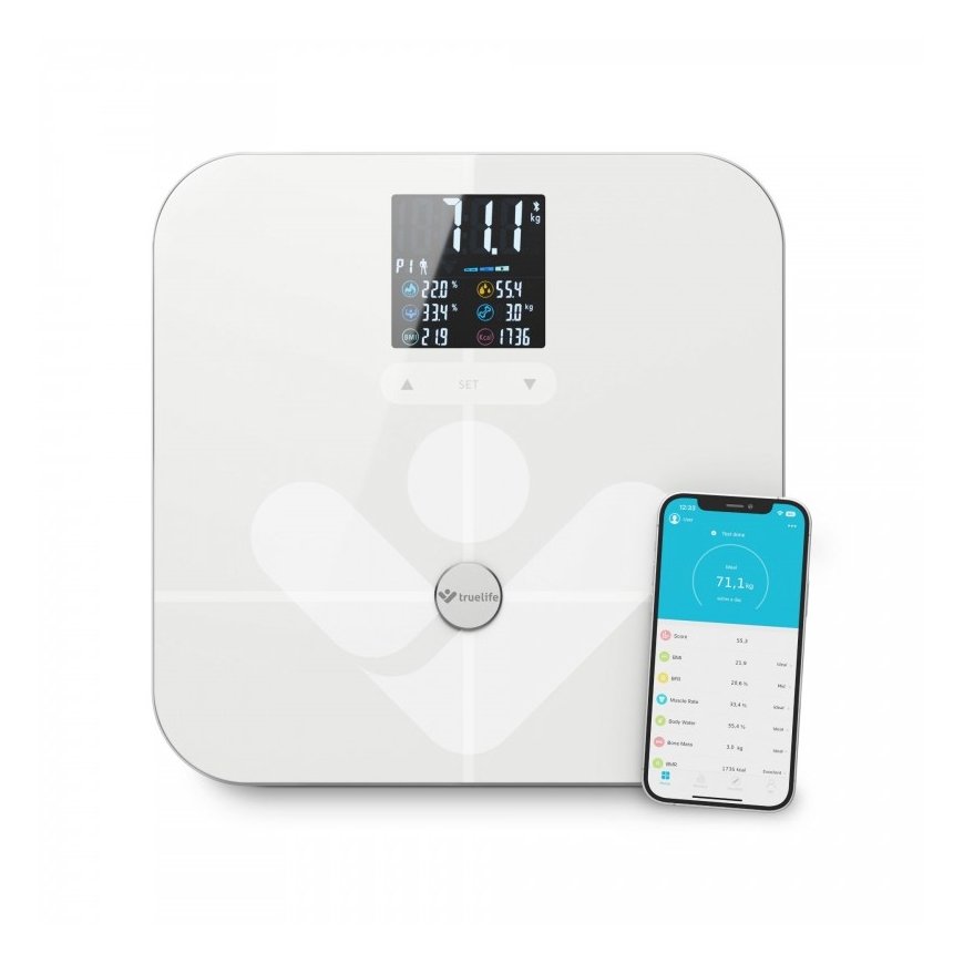 TrueLife TLFSW7BTW svari Kvadrāts Balts Elektroniskie
