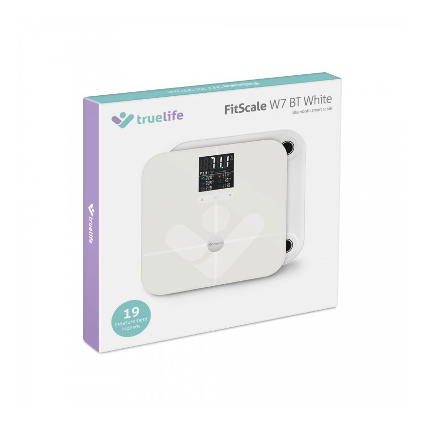 TrueLife TLFSW7BTW personal scale Square White Electronic personal scale – 4
