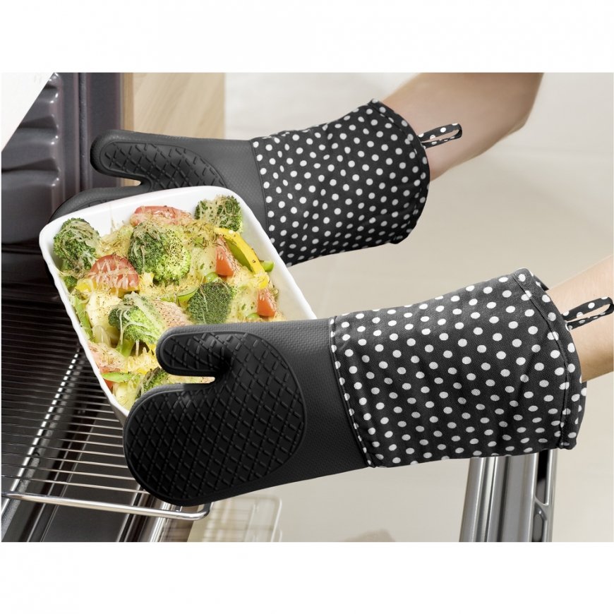 WENKO Oven gloves Silicone Black 1 pair – 3
