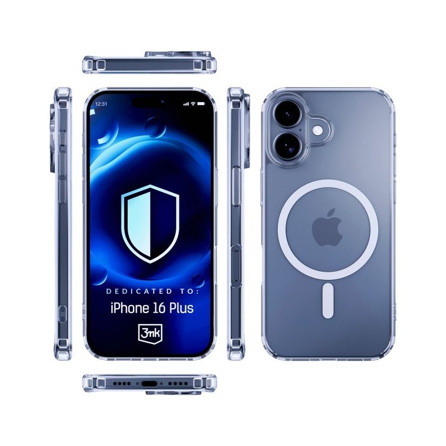 3MK MagCase mobilo telefonu apvalks 17 cm (6.7") Aploksne Caurspīdīgs – 3