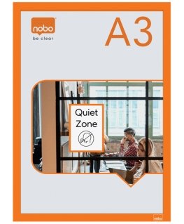 Nobo 1915698 magnetic frame A3 Orange
