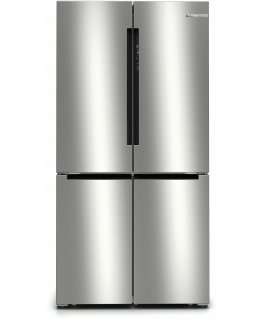 Bosch Serie 4 KFN96APEA side-by-side-jääkaappipakastin Vapaasti seisova 605 L E Ruostumaton teräs