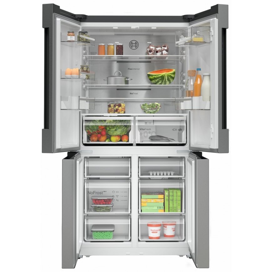 Bosch Serie 4 KFN96APEA side-by-side refrigerator Freestanding 605 L E Stainless steel – 2