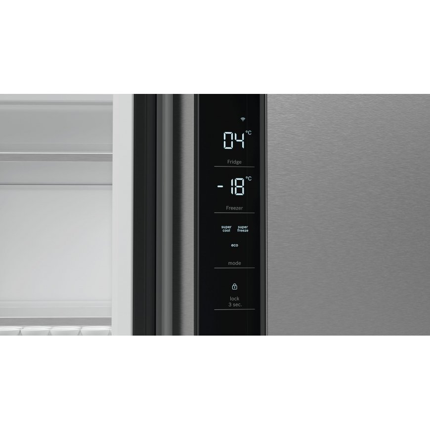 Bosch Serie 4 KFN96APEA side by side ledusskapis Brīvi novietots 605 L E Nerūsējošs tērauds – 3
