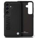 Etui BMW Leather Big Wordmark do Samsung Galaxy S25 czarny Etui BMW Leather Big Wordmark do Samsung Galaxy S25 czarny