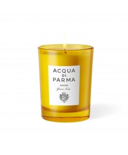 Acqua di Parma Grazie vahakynttilä Pyöreä Bergamotti, Ruusu, Merisuola, Tuoksuilangia Keltainen 1 kpl