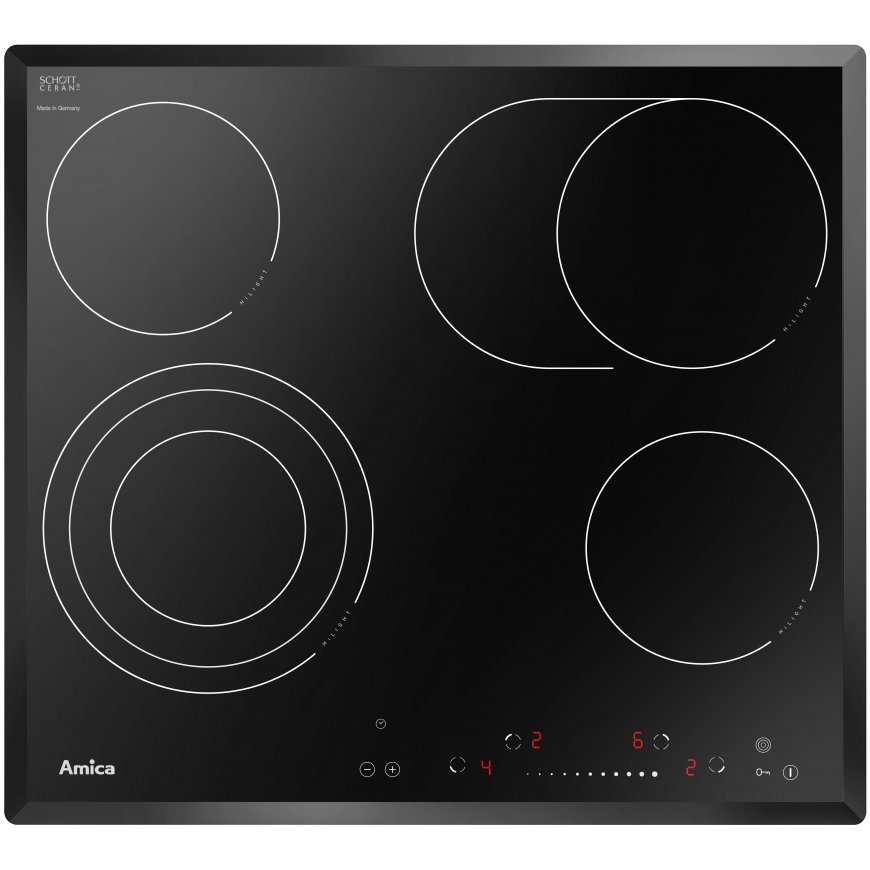 Amica PC6411FTS plīts virsmas sildelements Melns