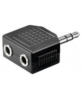 Goobay 11104 kaabli soomuutja 3.5 mm 2 x 3.5mm Must