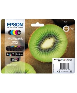 Epson Kiwi 202 струйный картридж 1 шт Подлинный Стандартная Черный, Фото черный, Голубой, Пурпурный, Желтый