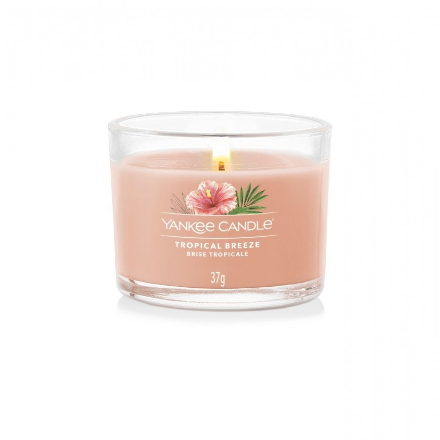 Yankee Candle Tropical Breeze wax candle Round Peach 1 pc(s)