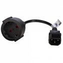 Akyga AK-PC-10A maitinimo kabelis Juoda 0,15 m CEE7/4 Akyga AK-PC-10A maitinimo kabelis Juoda 0,15 m CEE7/4