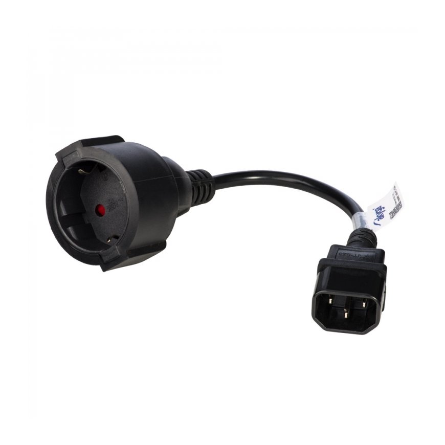Akyga AK-PC-10A кабель питания Черный 0,15 m CEE7/4 – 2