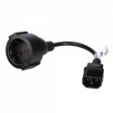 Akyga AK-PC-10A maitinimo kabelis Juoda 0,15 m CEE7/4 Akyga AK-PC-10A maitinimo kabelis Juoda 0,15 m CEE7/4