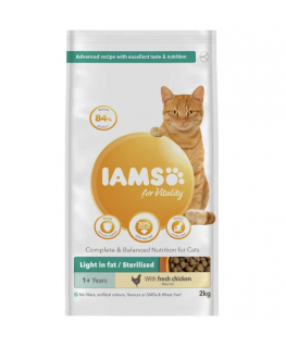 Dry food for cats - IAMS CAT ADULT WEIGHT CONTROL CHICKEN, 2 kg