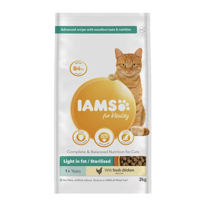 Dry food for cats - IAMS CAT ADULT WEIGHT CONTROL CHICKEN, 2 kg