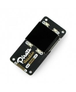 Pirate Audio 3W stereovahvistin näytöllä Raspberry Pi Microcomputer Pimoroni PIM484
