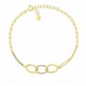 Brilio Silver Gold-plated women's bracelet with clear zircons BRC159Y Brilio Silver Gold-plated women's bracelet with clear zircons BRC159Y