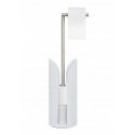 5five Simply Smart White toilet paper holder with shelf for spare rolls, modern ... 5five Simply Smart White toilet paper holder with shelf for spare rolls, modern ...