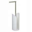 5five Simply Smart White toilet paper holder with shelf for spare rolls, modern ... 5five Simply Smart White toilet paper holder with shelf for spare rolls, modern ...