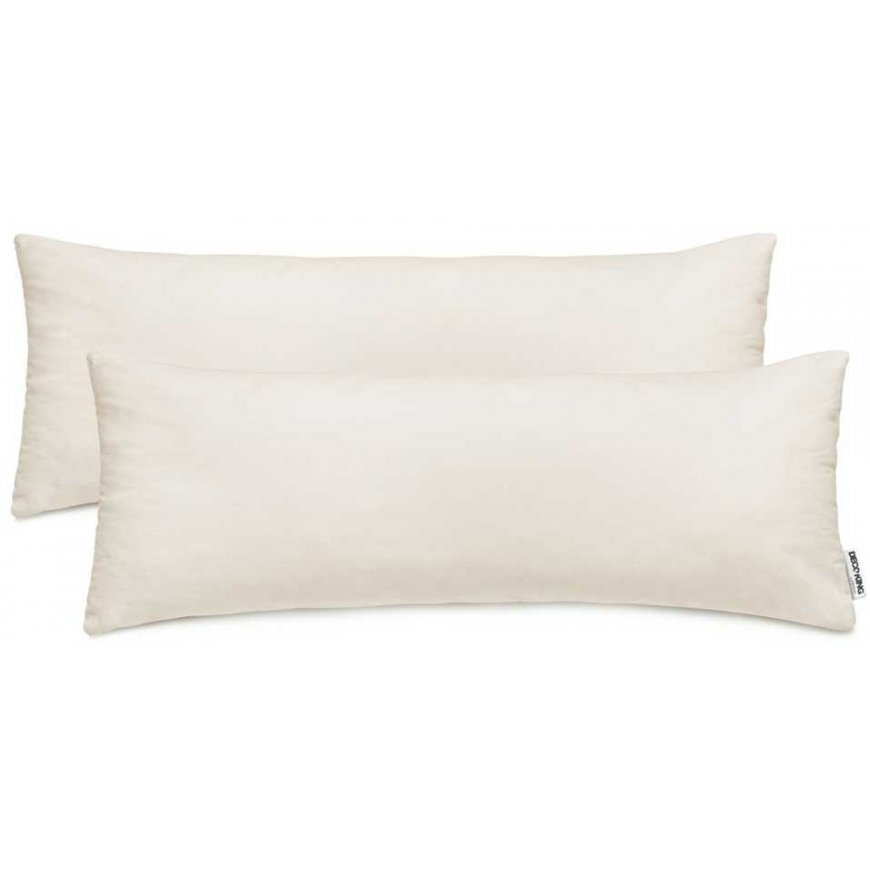Decorative pillowcase AMBER beige simple style classic type material - textile knitwear 40x120 DecoKing – 3