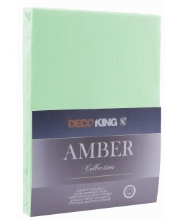 DecoKing Amber Mint fitted sheet, 240x200 cm, with elastic