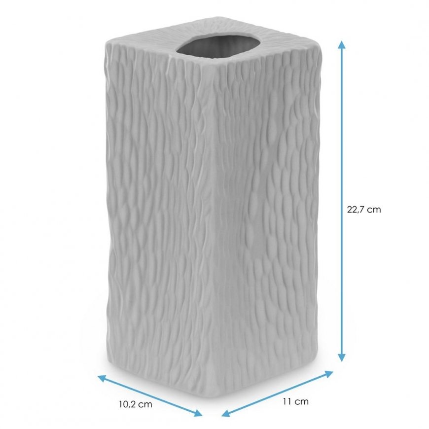 AmeliaHome Vase AH DEVON gray 10.2X22.7 – 5