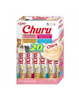 INABA CHURU Varietes Seafood - kaķu kārums 20x14 g