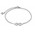 Troli Steel ankle bracelet with crystals Infinity Troli Steel ankle bracelet with crystals Infinity
