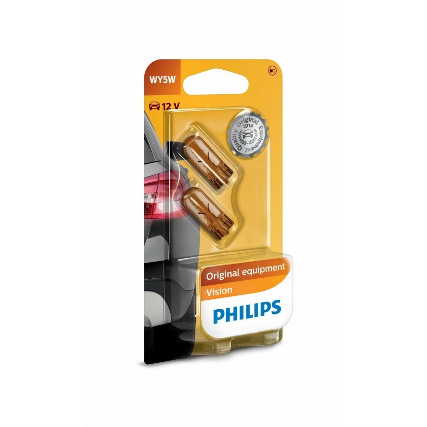 Philips Vision 12396NAB2 auto spuldze W5YW 5 W
