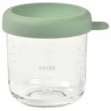 BEABA GLASS JAR WITH LID, SAGE GREEN, 250 ML BEABA GLASS JAR WITH LID, SAGE GREEN, 250 ML