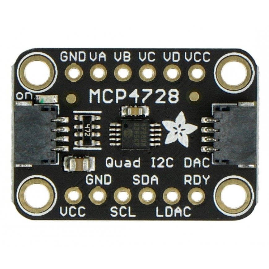 MCP4728 DAC I2C muunnin, 4 kanavaa + EEPROM, Adafruit 4470 – 3