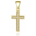 Beneto Gold Plated Silver Pendant Cross AGH589-GOLD Beneto Gold Plated Silver Pendant Cross AGH589-GOLD