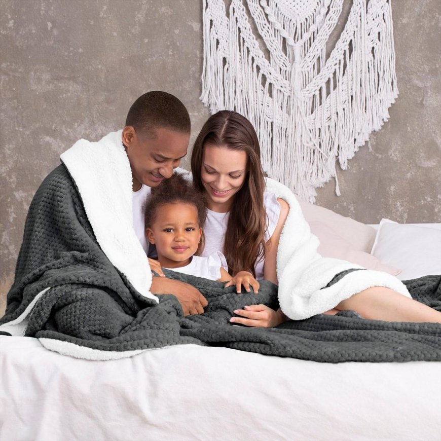 AmeliaHome Peitto SHLEEPY, 170X210 cm, väri: tummanharmaa – 3
