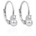 Agato Charming silver earrings with freshwater pearl AGUC3513P-G Agato Charming silver earrings with freshwater pearl AGUC3513P-G