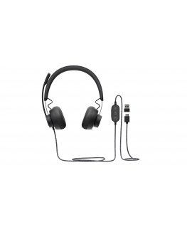 Logitech Zone Kuulokkeet Langallinen Pääpanta Puhelut/Musiikki USB Type-C Grafiitti