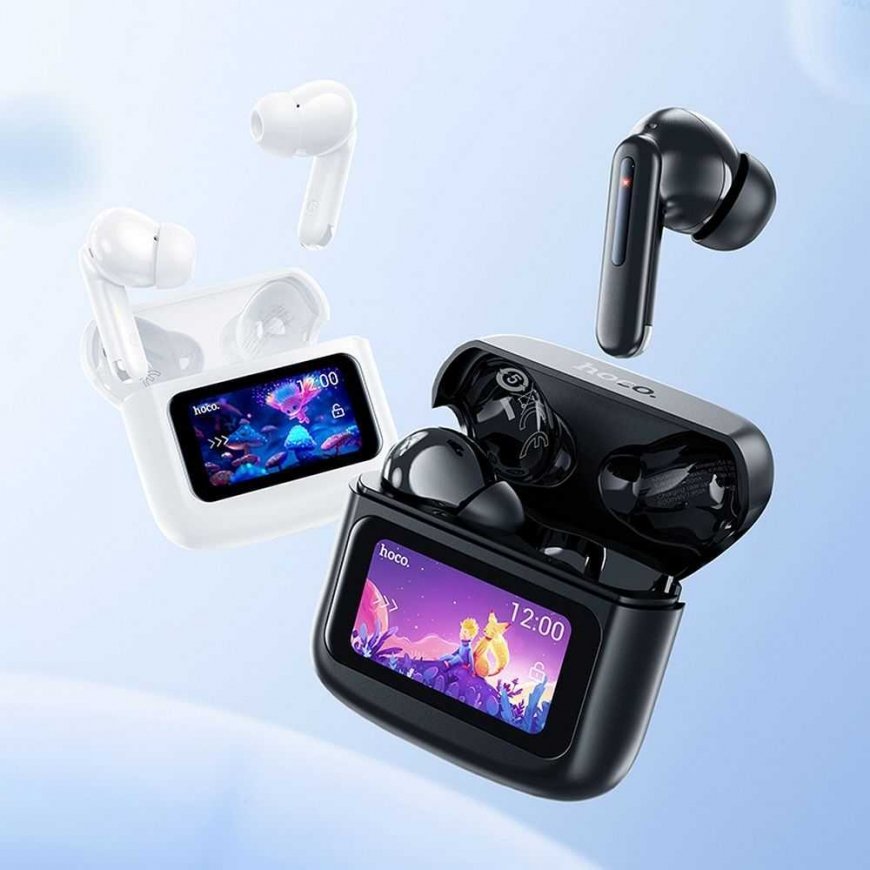 HOCO belaidės ausinės bluetooth su touch screen TWS EQ14 baltas – 4