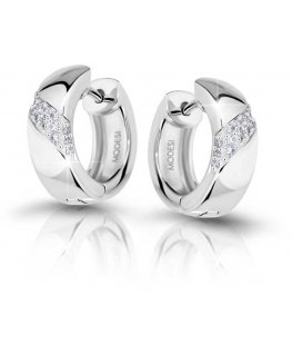 Modesi Silver earrings with cubic zirconia M23037