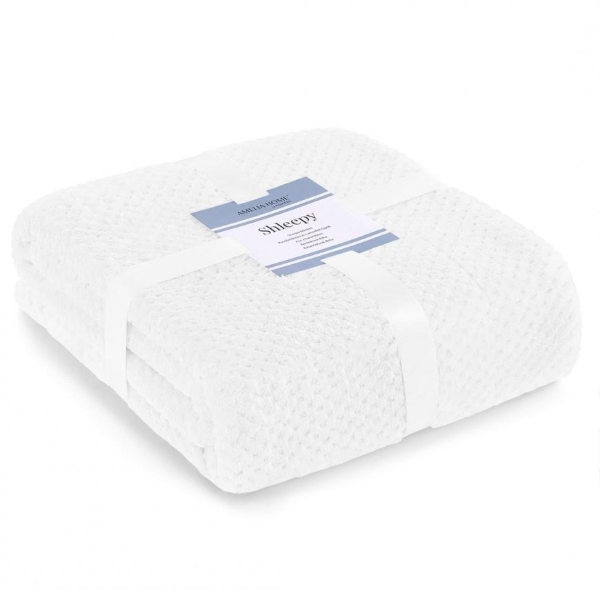 AmeliaHome Plaid SHLEEPY, 220x240 cm, color: white – 2