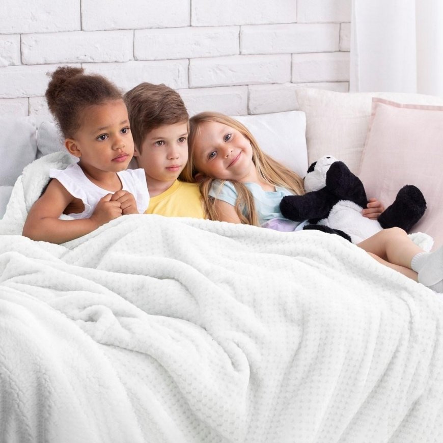 AmeliaHome Pledas SHLEEPY, 220x240 cm, spalva: balta – 4